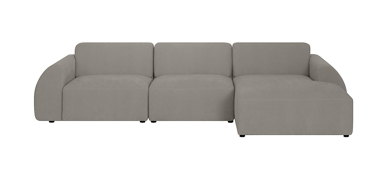 NADUVI Collection | Ecksofa Mattis rechts 3-Sitzer Bouclé günstig online kaufen