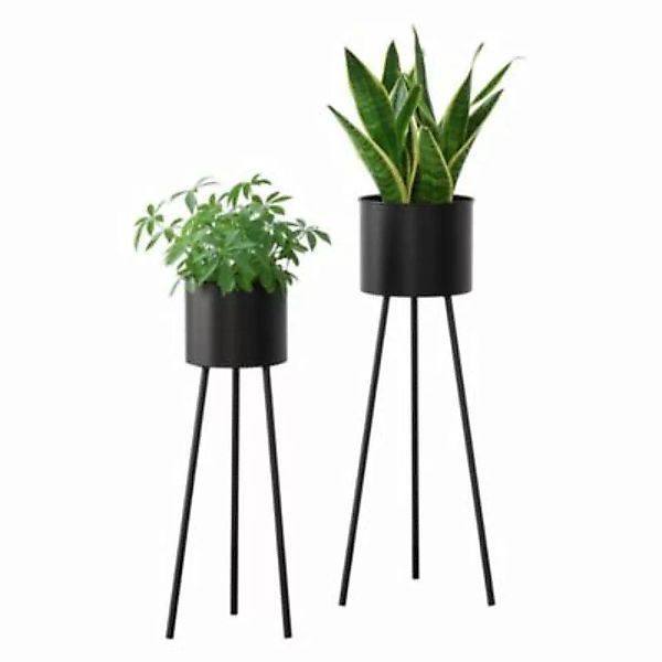 en.casa Pflanzständer 2er Set Blumenständer-Set Pflanztopfhalter in 2 Größe günstig online kaufen