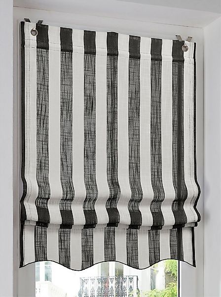 Rollo Raffrollo, heine, halbtransparent, Ösen mit Fensterhaken günstig online kaufen