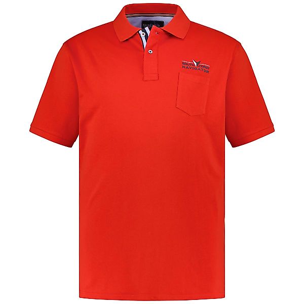 Redfield Poloshirt mit Print Farbe rot Größe: 6XL günstig online kaufen
