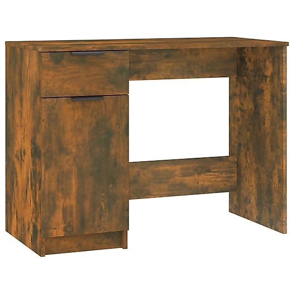 vidaXL Schreibtisch Räuchereiche 100x50x75 cm Holzwerkstoff 817126 günstig online kaufen