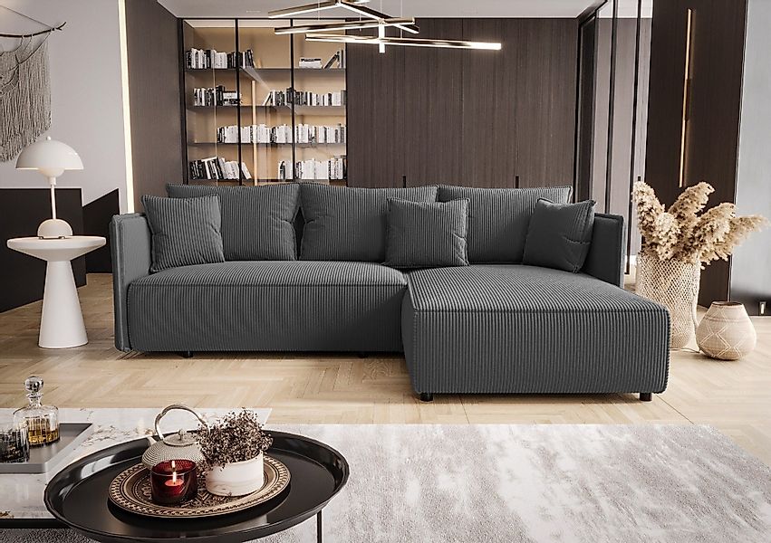 Fun Möbel Ecksofa Schlafsofa Sofa EVORA günstig online kaufen