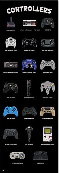 Poster Gaming - Türposter - Controller günstig online kaufen