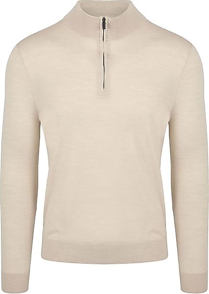 Suitable Merino Half Zip Pullover Ecru - Größe XL günstig online kaufen