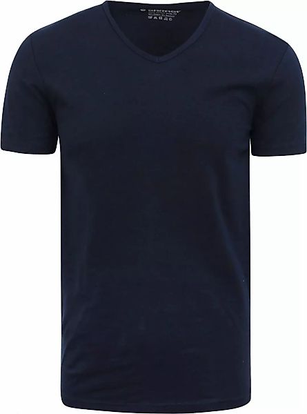 Garage Stretch Basic T-Shirt Dunkelblau V-Ausschnitt - Größe M günstig online kaufen