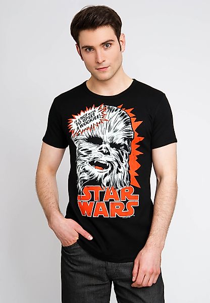 LOGOSHIRT T-Shirt "Chewbacca", mit coolem Wookie-Print günstig online kaufen