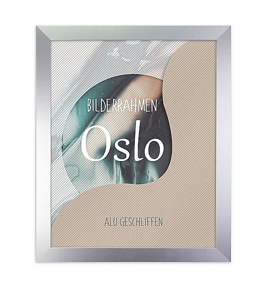 Einzelrahmen Bilderrahmen Oslo, (1 Stück), 80x80 cm, Alu geschliffen, MDF günstig online kaufen