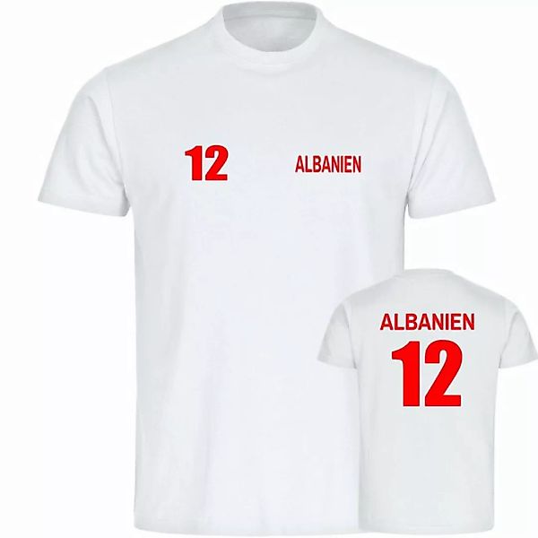 multifanshop T-Shirt Herren Albanien - Trikot 12 - Männer günstig online kaufen