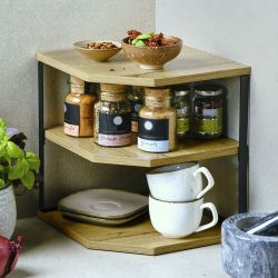 KESPER® Eckregal Eck-Küchenregal, Spanplatte, FSC, 1-tlg. günstig online kaufen