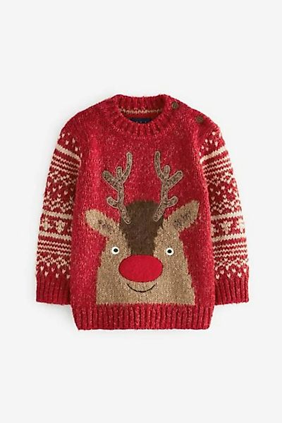 Next Rundhalspullover Weihnachtspullover mit Rentiermotiv (1-tlg) günstig online kaufen