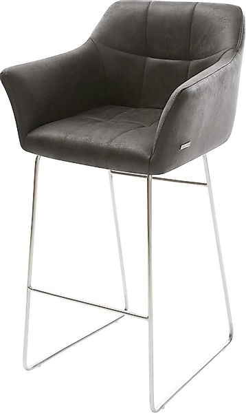 DELIFE Barhocker Yulo-Flex, Kufengestell Edelstahl Vintage günstig online kaufen