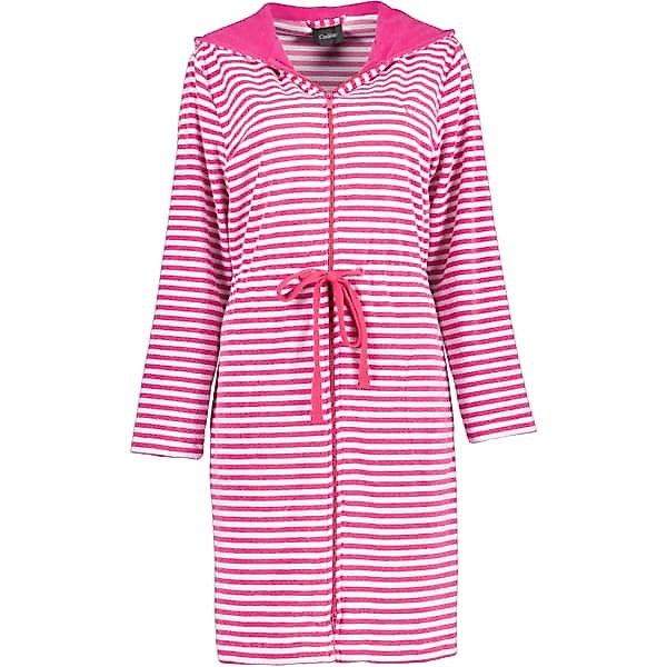 Cawö Home Bademäntel Damen kurz mit Kapuze Campus 834 - Farbe: pink - 27 - günstig online kaufen