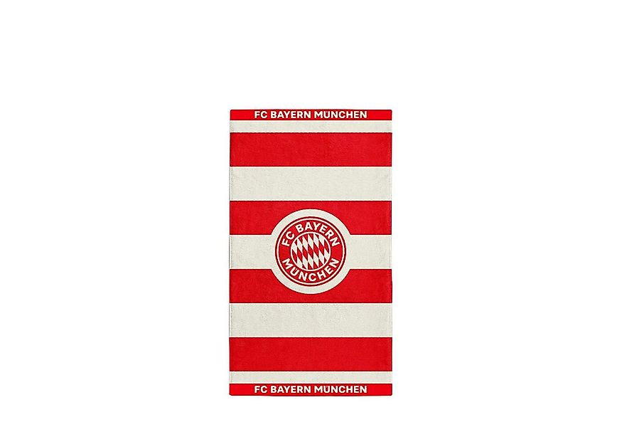 FC Bayern München Handtuch FC Bayern Handtuch Rot/Weiß, Baumwolle günstig online kaufen