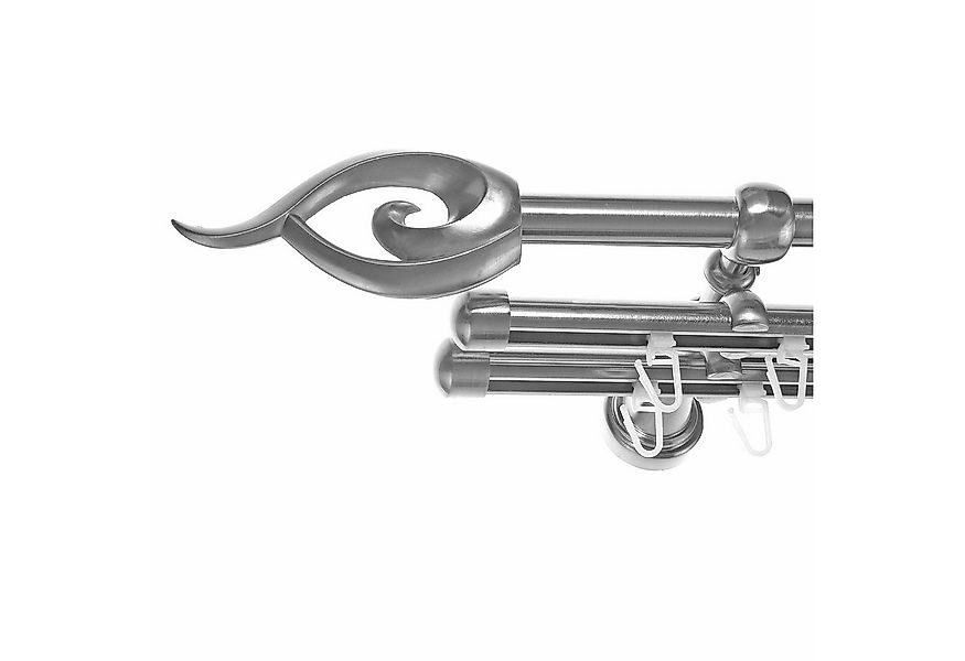 BASIT Gardinenstange Rohr und Innenlauf 16 mm mit Wandträgern 120 cm E24, Ø günstig online kaufen