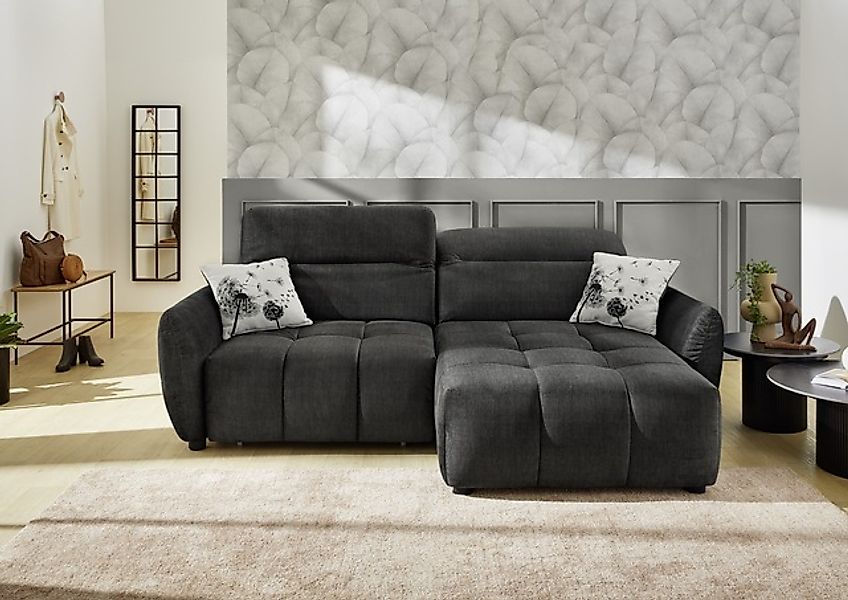 Jockenhöfer Gruppe Ecksofa "Zoom L-Form, B: 263 cm, mit 60 cm elektr. Sitzt günstig online kaufen