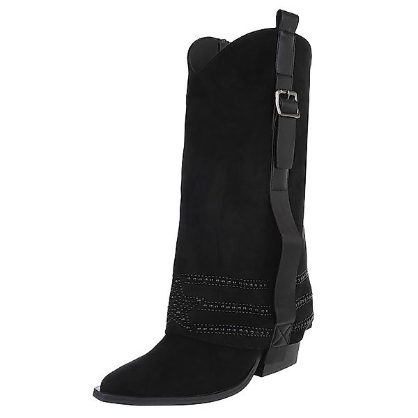 Ital-Design Elegante Damen-Stiefel mit Absatz und günstig online kaufen