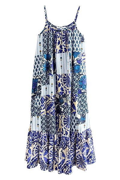 Next Midikleid Gestuftes Midi-Trägerkleid aus 100 % günstig online kaufen
