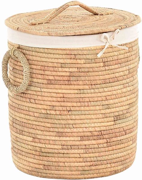 Krines Home Wäschekorb Seegras Wäschekorb Wäschetonne günstig online kaufen