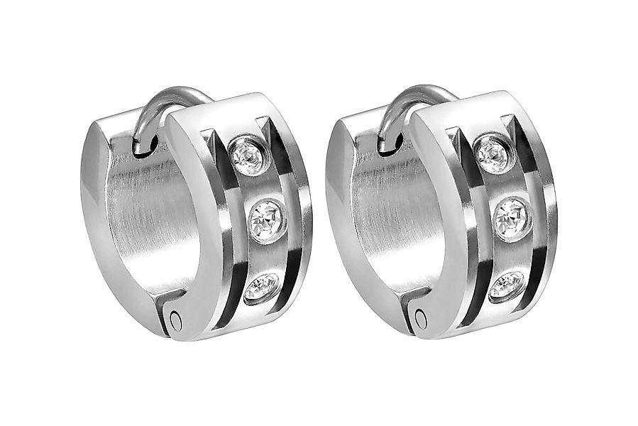 FILANGO Creolen-Set Chirurgenstahl Creolen 3 KRISTALLE günstig online kaufen