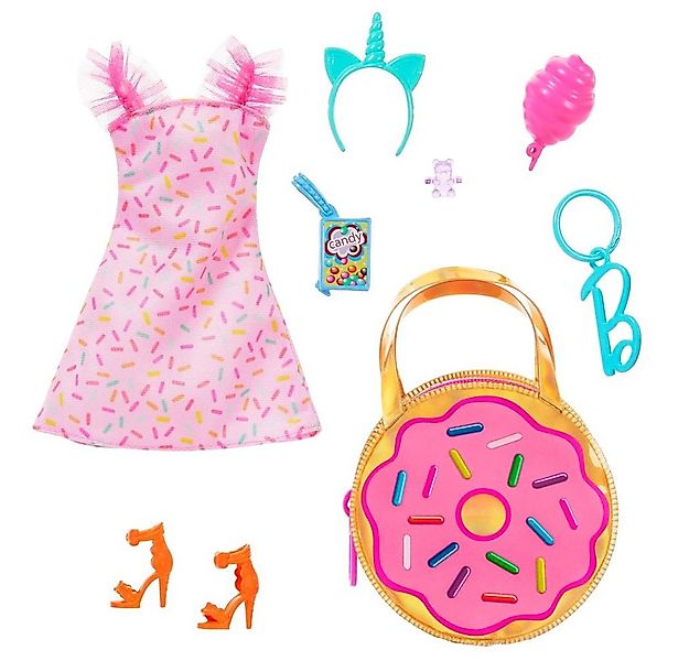 Barbie Puppenkleidung Party Time Barbie HRH49 Mattel Premium Mode Puppen-Kl günstig online kaufen