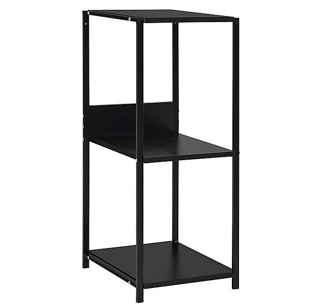 vidaXL Bücherregal Kleines Bücherregal Schwarz 33,5x39,6x79,7 cm Holzwerkst günstig online kaufen