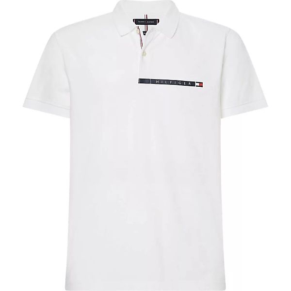 Tommy Hilfiger Logo Regular Kurzarm-poloshirt S White günstig online kaufen