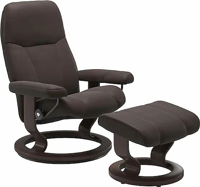 »Consul« Set, Relaxsessel mit Hocker, mit Hocker, mit Classic Base, Größe M günstig online kaufen
