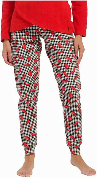 Rebelle Pyjamahose Damen Pyjama Hose Paprika (1-tlg) Modisches Design günstig online kaufen