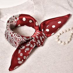 MayTree Seidentuch quadratisch, Punkte + Paisley günstig online kaufen