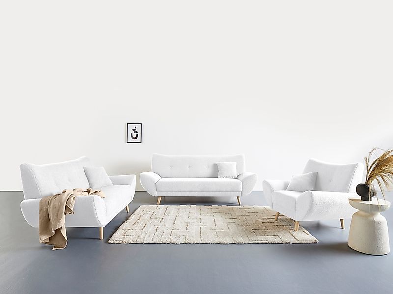 Home affaire Polstergarnitur Basta, (3-tlg), Komfortable günstig online kaufen