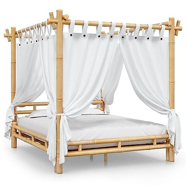 furnicato Bett Himmelbett 160x200 cm Bambus günstig online kaufen