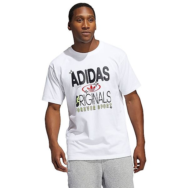Adidas Originals Forever Sport Kurzärmeliges T-shirt L White / Multicolor günstig online kaufen