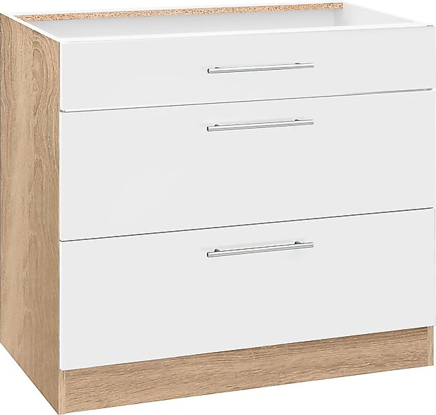 wiho Küchen Unterschrank "Cali, TOPSELLER" 90 cm breit, mit 2 großen Auszüg günstig online kaufen