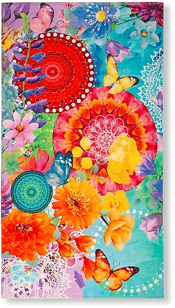 hip Strandtuch "Vitori" 100% Baumwolle, Velours, 100x180, Weich, Strand, Ma günstig online kaufen