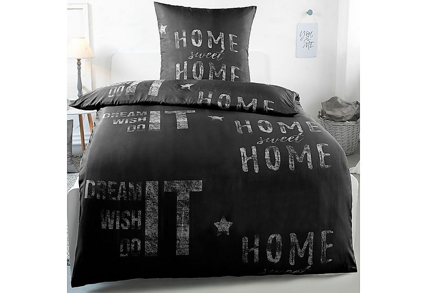 Kuscheli Bettwäsche 135x200 + 80x80 cm atmungsaktiver Bettbezug, moderne De günstig online kaufen