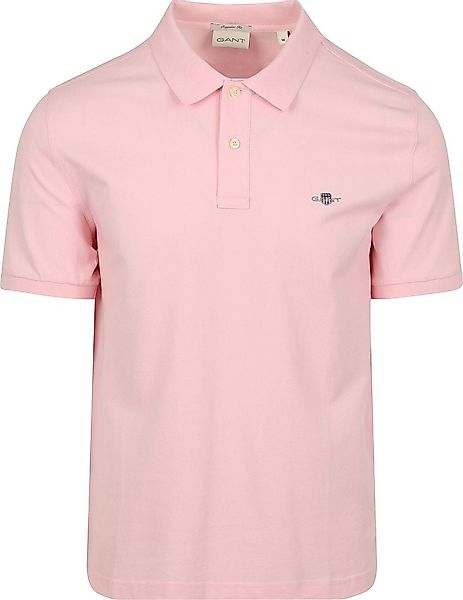 Gant Shield Piqué Poloshirt Hellrosa - Größe M günstig online kaufen