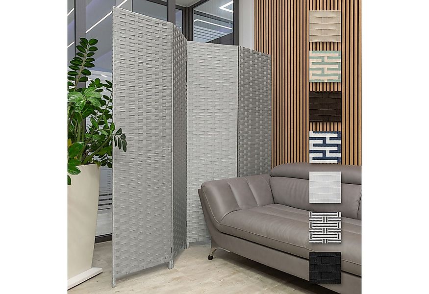 Hexim Raumteiler, Paravent 180x180 cm - Trennwand 4-teilig klappbar für Inn günstig online kaufen