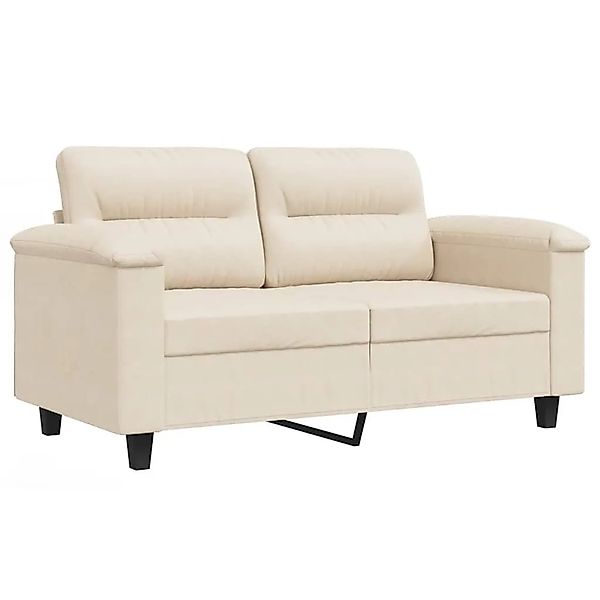 vidaXL 2-Sitzer-Sofa Beige 120 cm Mikrofasergewebe 359560 günstig online kaufen