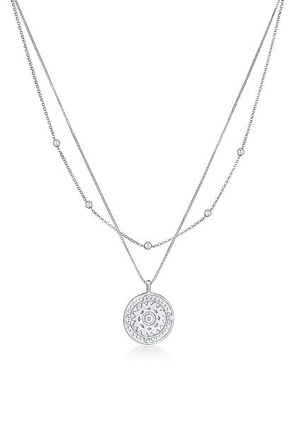 Elli Gliederkette Layer Coin Ornament Münze günstig online kaufen