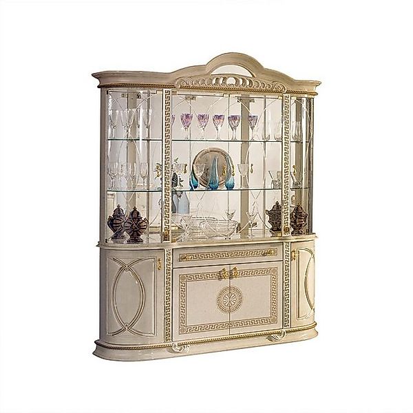 Interdesign24 Glasvitrine Venus (8-Türig, im Barock-Stil, mit Goldverzierun günstig online kaufen