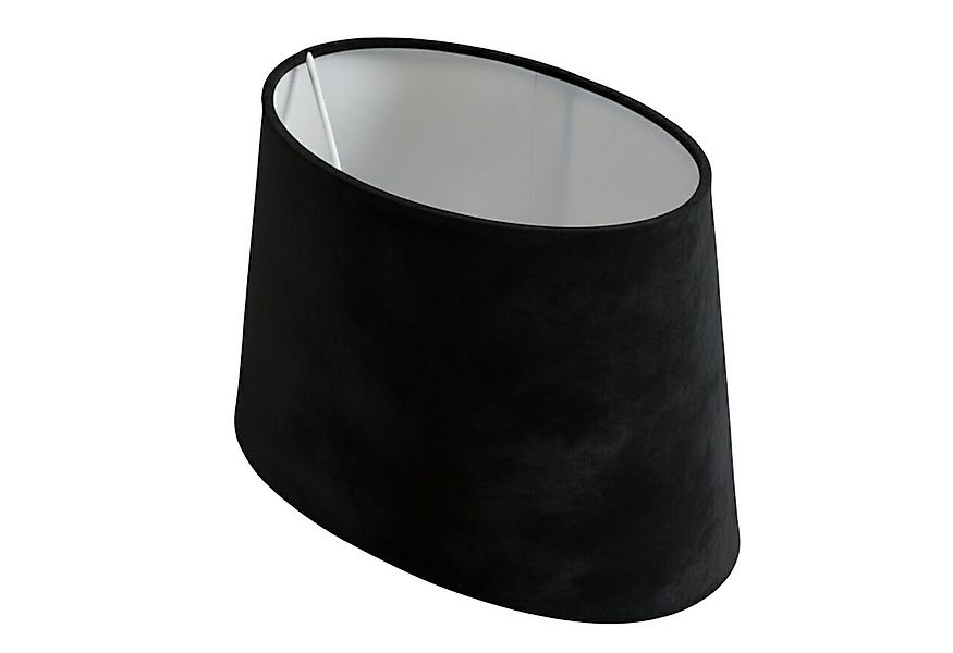 B&S Lampenschirm Lampenschirm oval Velvet schwarz B:26x19/T:21x14,5/H:17cm, günstig online kaufen