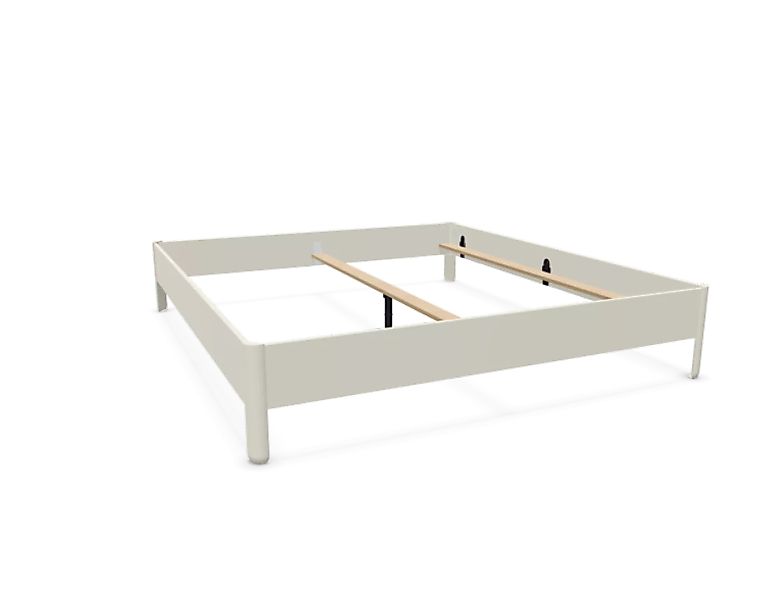 NAIT Doppelbett farbig lackiert Brillantgelb 180 x 200cm Ohne Kopfteil günstig online kaufen