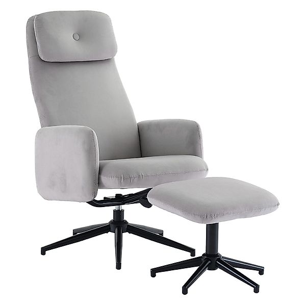 Yorbay Drehsessel Grauer 360°-Drehsessel, neigungsverstellbar (95-125), günstig online kaufen