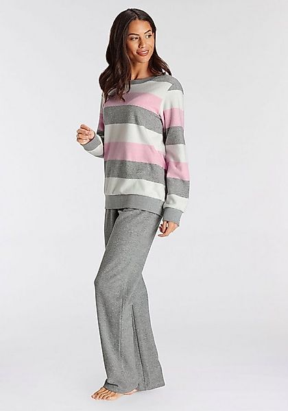 Vivance Dreams Pyjama (2 tlg., 2-teilig) aus weichem Frottée und mit Colorb günstig online kaufen
