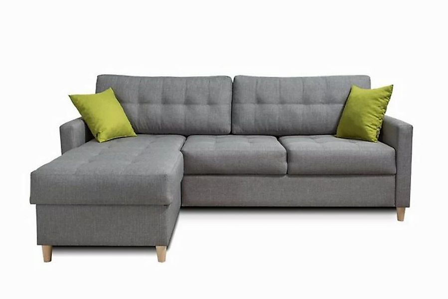 Fun Möbel Ecksofa Ecksofa Schlafsofa MOLDE mit Ottomane in Stoff, mit Schla günstig online kaufen