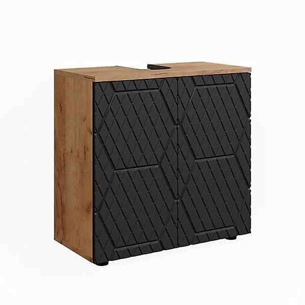 Vicco Waschbeckenunterschrank Irma, Goldkraft Eiche/Anthrazit, 60 x 59 cm günstig online kaufen