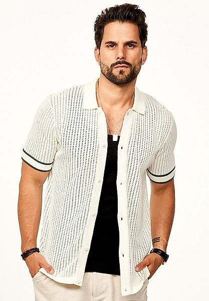 SOULSTAR Poloshirt im Vintage Summer-Look als Cardigan für Herren Kurzarm S günstig online kaufen