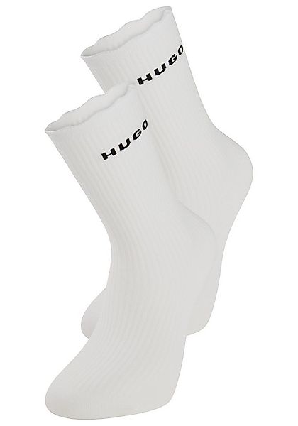 HUGO Basicsocken 2P RS LETTUCE CC W (2-Paar) Bund leicht gekräuselt günstig online kaufen