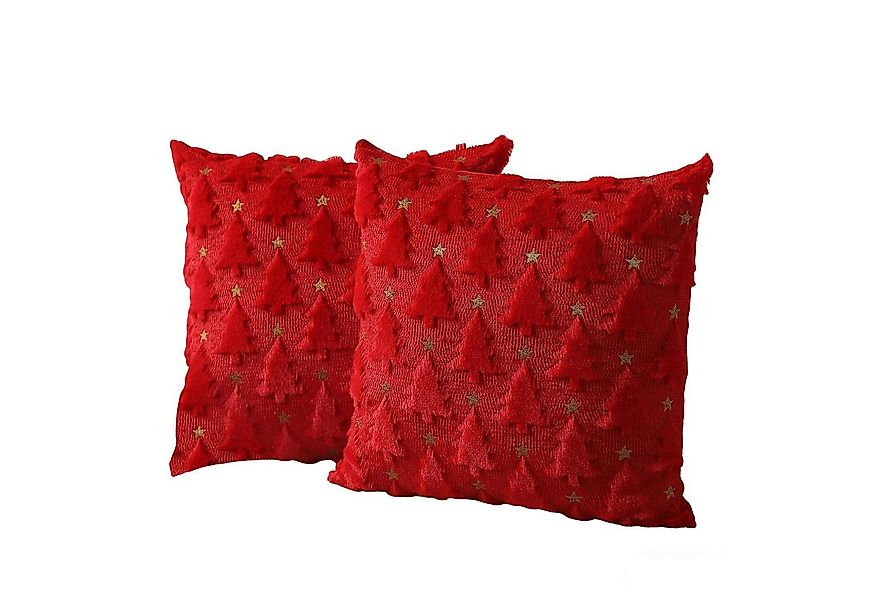 CLTYQ Kissenbezug Kissenbezug Weihnachten 2 Stück, Weihnachtsbaum-Kissenbez günstig online kaufen