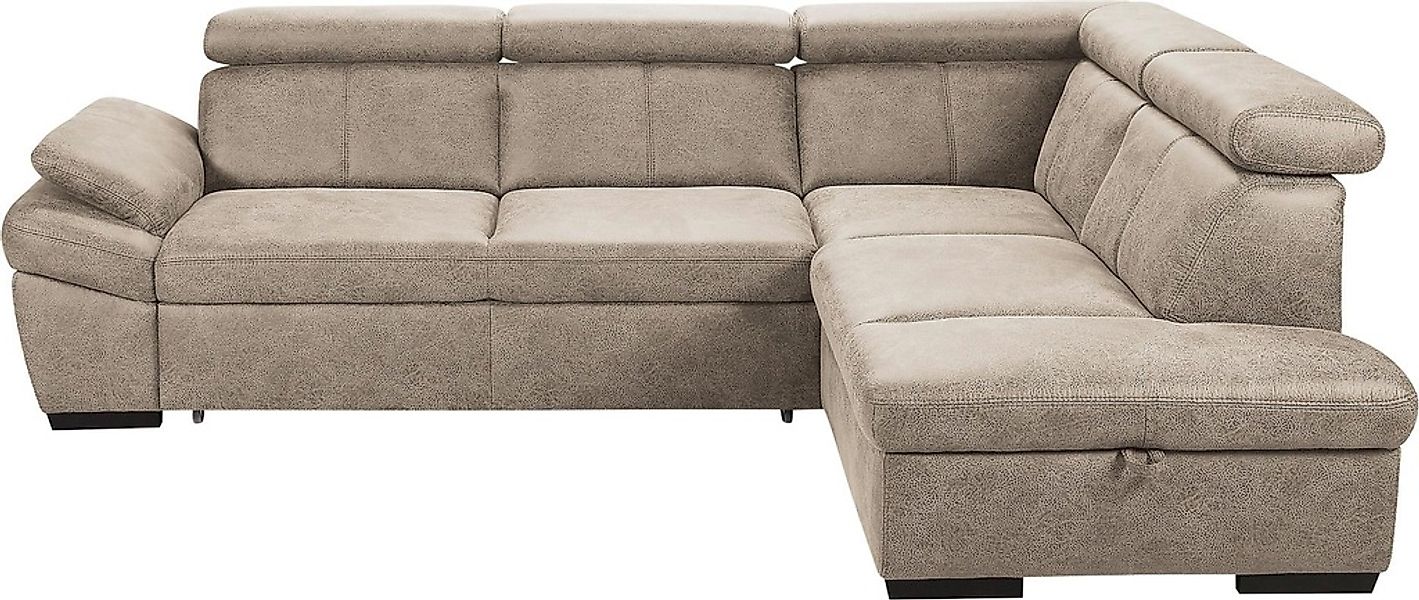 exxpo - sofa fashion Ecksofa "Salerno, Funktionssofa, hoher Sitzkomfort, Br günstig online kaufen
